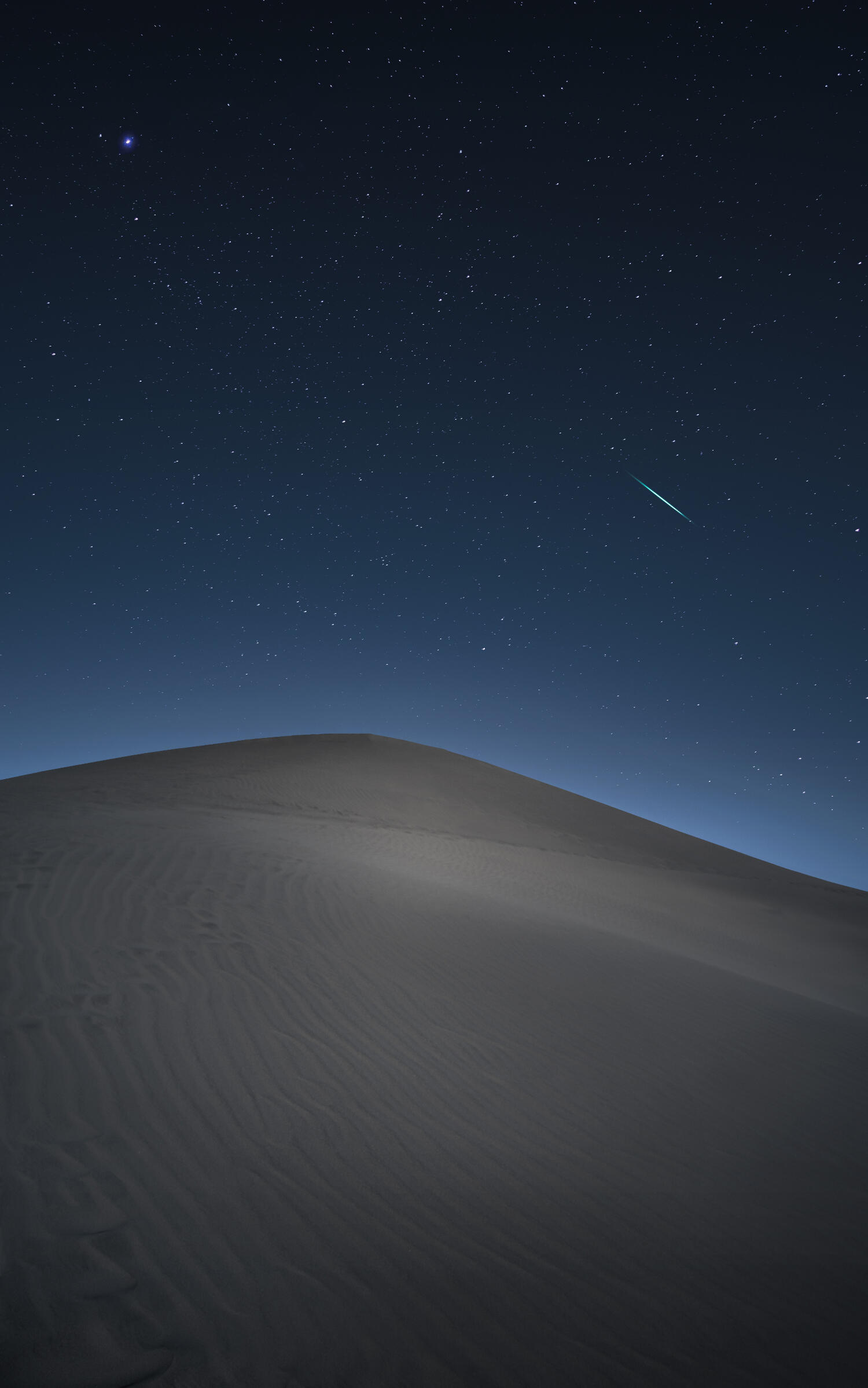 Saudi Arabian desert at night, from Saudi Arabia Advertising Agency